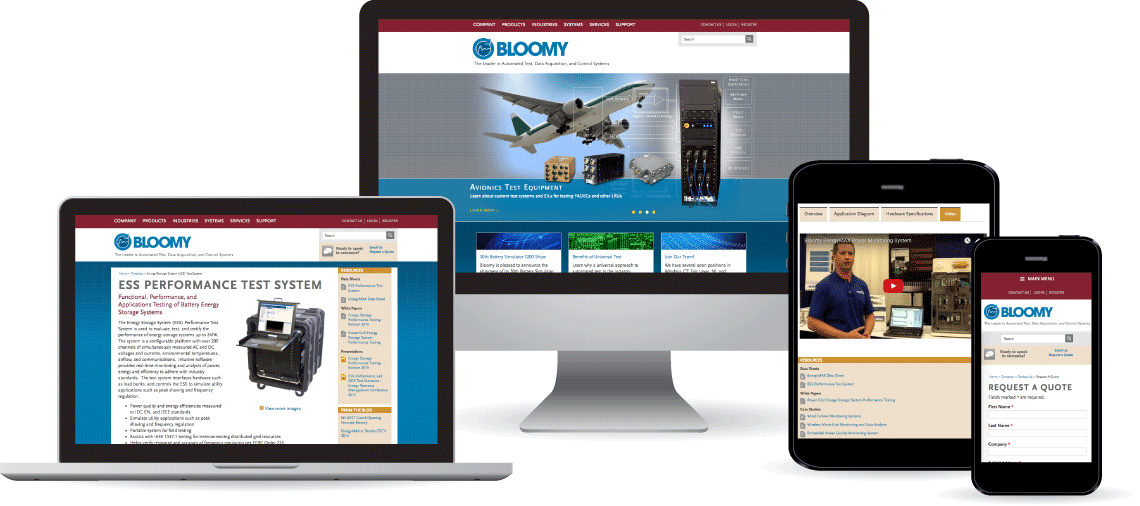 Bloomy Responsive Design