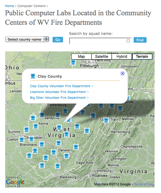 Future West Virginia map detail