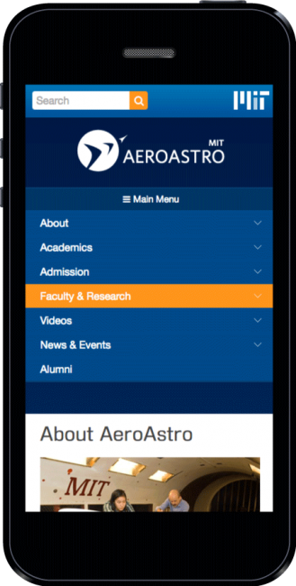 MIT AeroAstro Mobile About