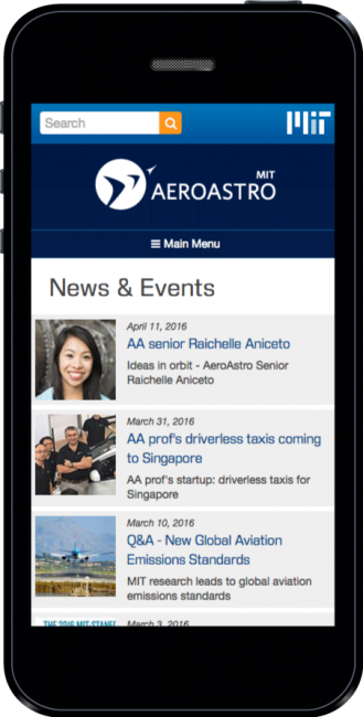 MIT AeroAstro Mobile News