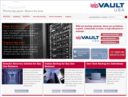 Vault USA Home Page