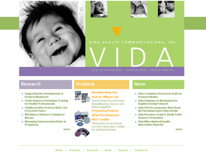 Vida Health Home Page
